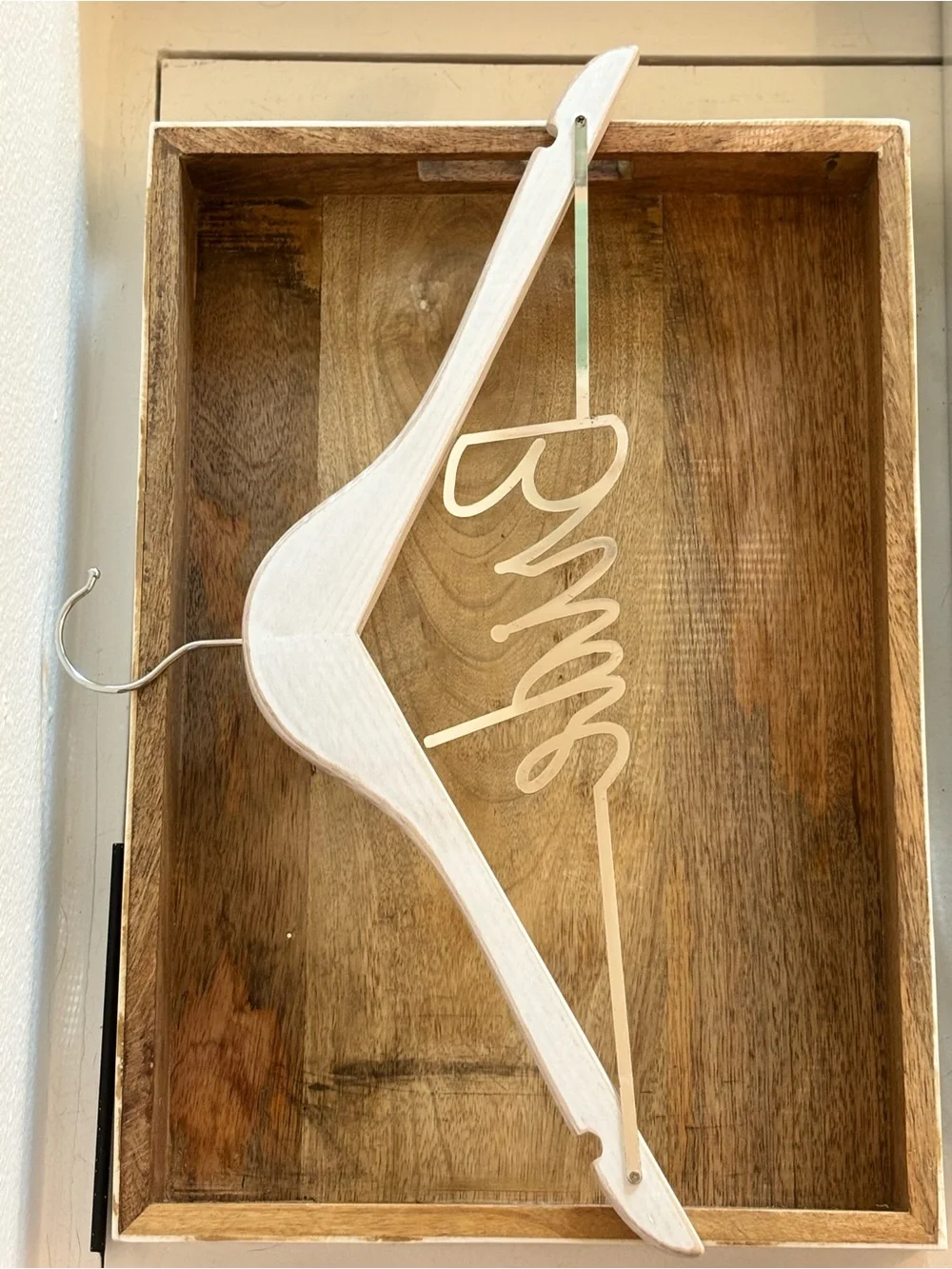 'Bride' Wooden Wedding Hanger